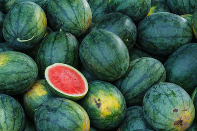 Full frame shot of fruits for sale at market stall