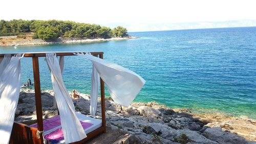 Scenic view of sea against sky