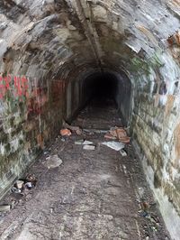 View of old tunnel