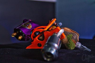 Close-up of toys toy on table