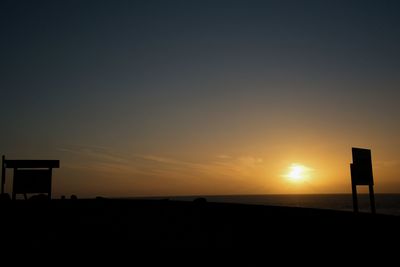 Scenic view of silhouette against sky during sunset