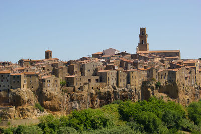 Skyline of pitigliano in tuscany italy against sky