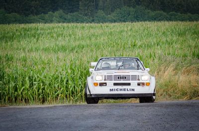 View of car on road