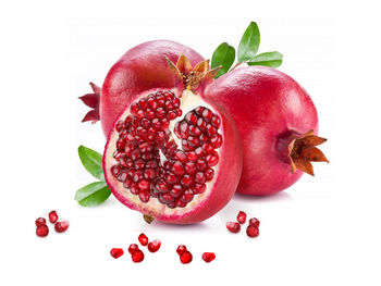 Close-up of strawberry over white background