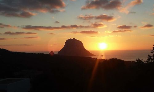 Scenic view of dramatic sky during sunset