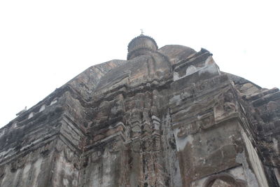 Low angle view of building against clear sky