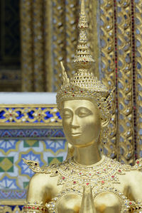 Close-up of buddha statue