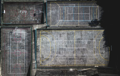 Set of sports fields. aerial shot