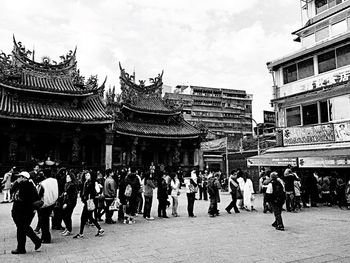 Tourists in park