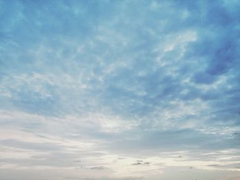 Low angle view of clouds in sky
