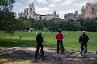 Woman standing in park