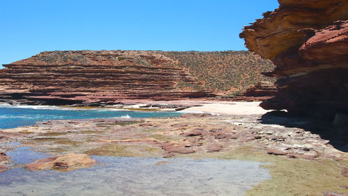 Rock formations at seaside