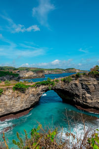 Scenic view of river against sky