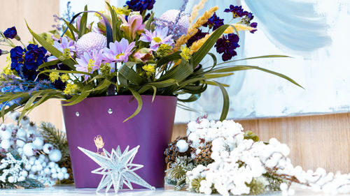 Close-up of potted plant on table