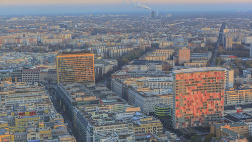 Aerial view of city