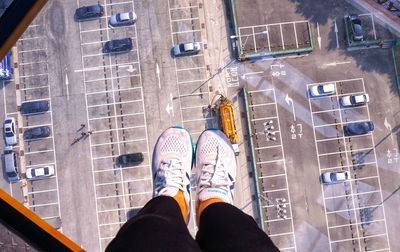 Low section of person standing on floor