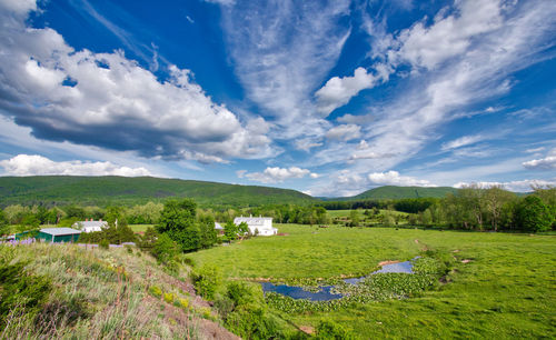 Scenic view of landscape against sky