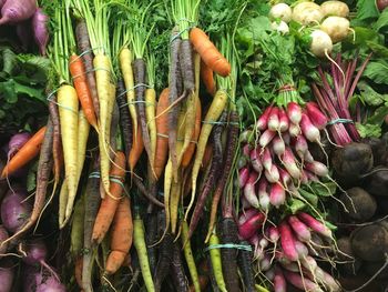 Vegetables for sale in market