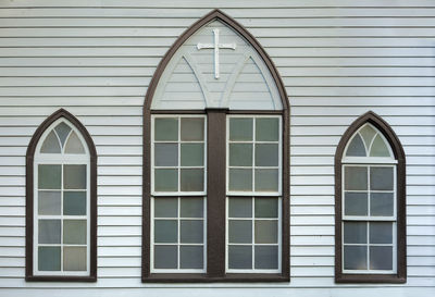 Facade of christian nezu church in the district of bunkyo in tokyo close to the nezu shrine.