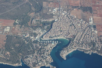 Aerial view of city