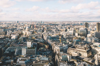 St paul cathedral amidst cityscape against sky