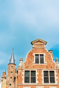 Low angle view of building against sky