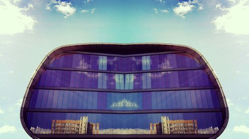 Low angle view of blue sky and clouds