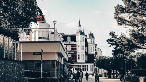 View of buildings in town