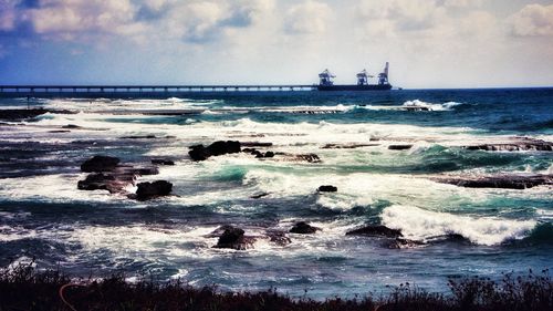 Scenic view of sea against sky