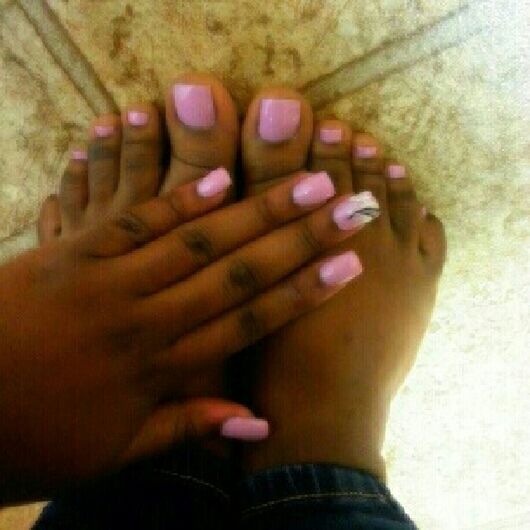 Gotta keep em dun something simple tho and excuse my toes lol they ashy 