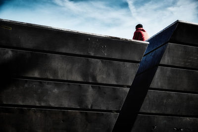 Low angle view of built structure against sky