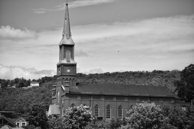 Cross against sky