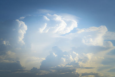 Low angle view of clouds in sky