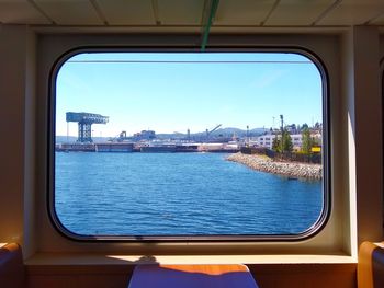 Captured. framed from the ferry window.