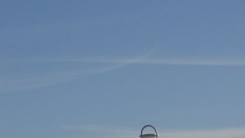 Vapor trail in sky