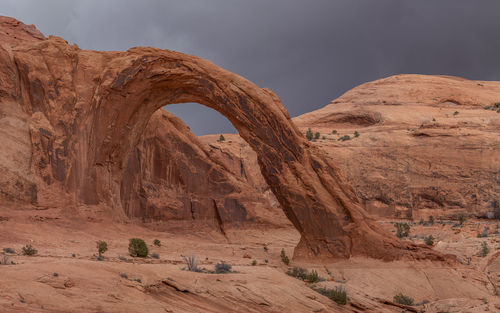 Scenic sandstone formations all around on hike to the natural corona arch