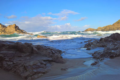 Scenic view of sea against sky