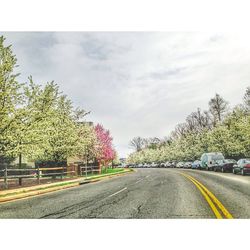 Road passing through landscape