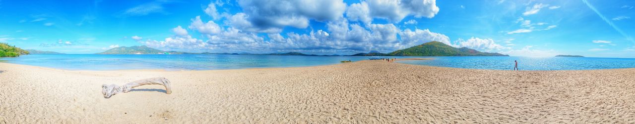 Panoramic view of beach