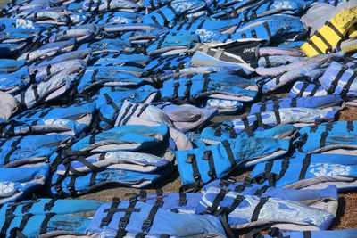A sea of life vests