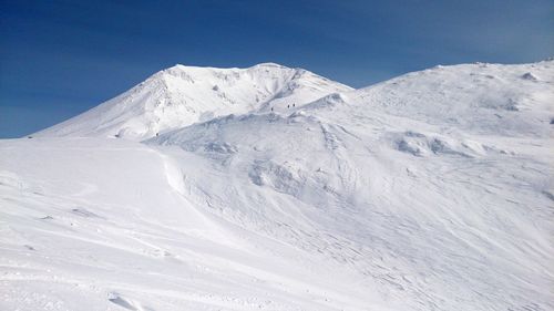 Scenic view of snow covered landscape