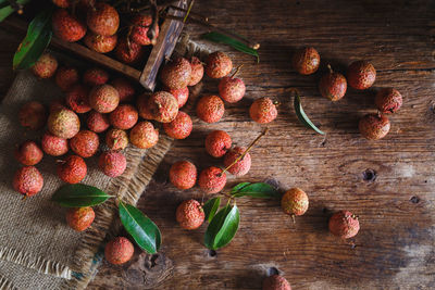 Close-up of fruits on table