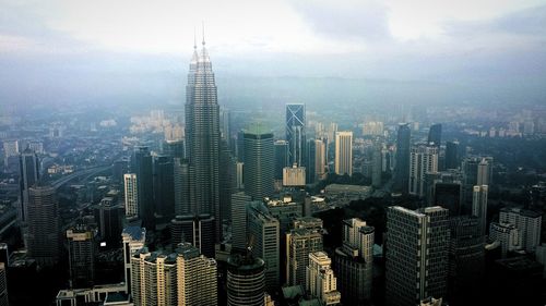 Aerial view of city