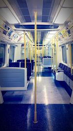 Interior of empty railroad station