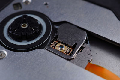 High angle view of camera phone
