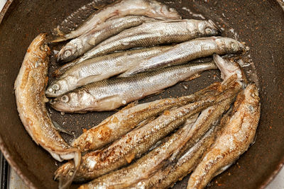 Close-up of fish in market