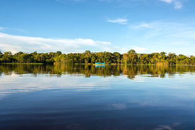 Scenic view of javary river against sky