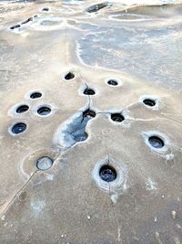 Close-up high angle view of water