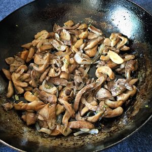 Close-up of preparing food