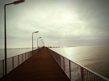 Pier on sea